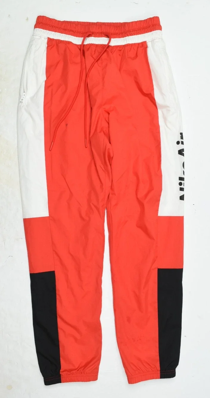 NIke Woven Pants Mens Medium University Red Slim Fit Tapered Drawstring
